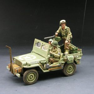 Jeep di pattuglia della 1ø Div. di Fanteria americana