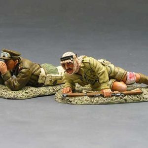 SAS inglese e regolare LRDG sdraiati con binocolo