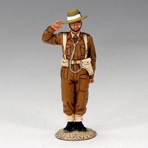 Ufficiale Gurkha che saluta