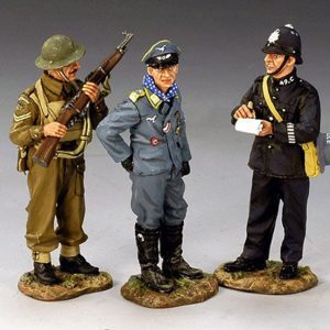 'Bobby' e fante che arrestano un pilota tedesco abbattuto