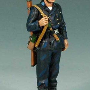 Marinaio di guardia con elmetto