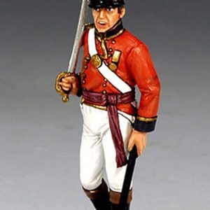 Ufficiale che avanza con spada alla spalla