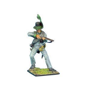 Soldato dell'avanguardia di Brunswick che avanza sparando