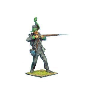 Soldato dell'avanguardia di Brunswick guardia che spara