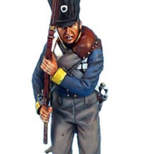 Moschettiere con shako inguainato del 2ø Silesiano alla carica - Waterloo 1815