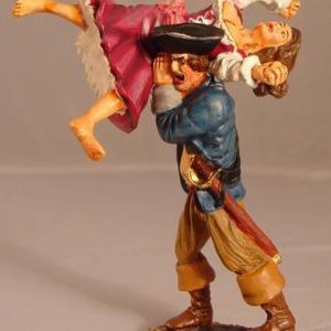 Pirata con donna in spalla