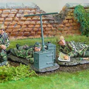 2 Fallshirmjager e 1 Fallshirmjager radio operatore (Uniforme Luftwaffe normandia 1944 )