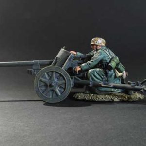 Cannone anti-carro delle SS con due artiglieri che prendono la mira (versione Normandia)