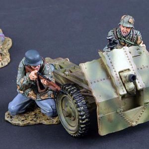 Cannone da 75 mm con tre artiglieri (Uniforme Operativa Normandia)