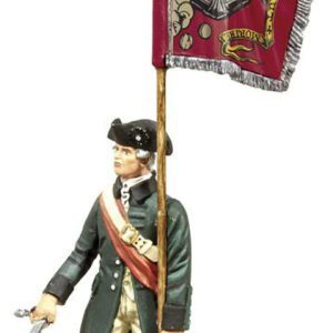 COLONIAL MILITIA FLAGBEARER NO.2, BEDFORD COLORS