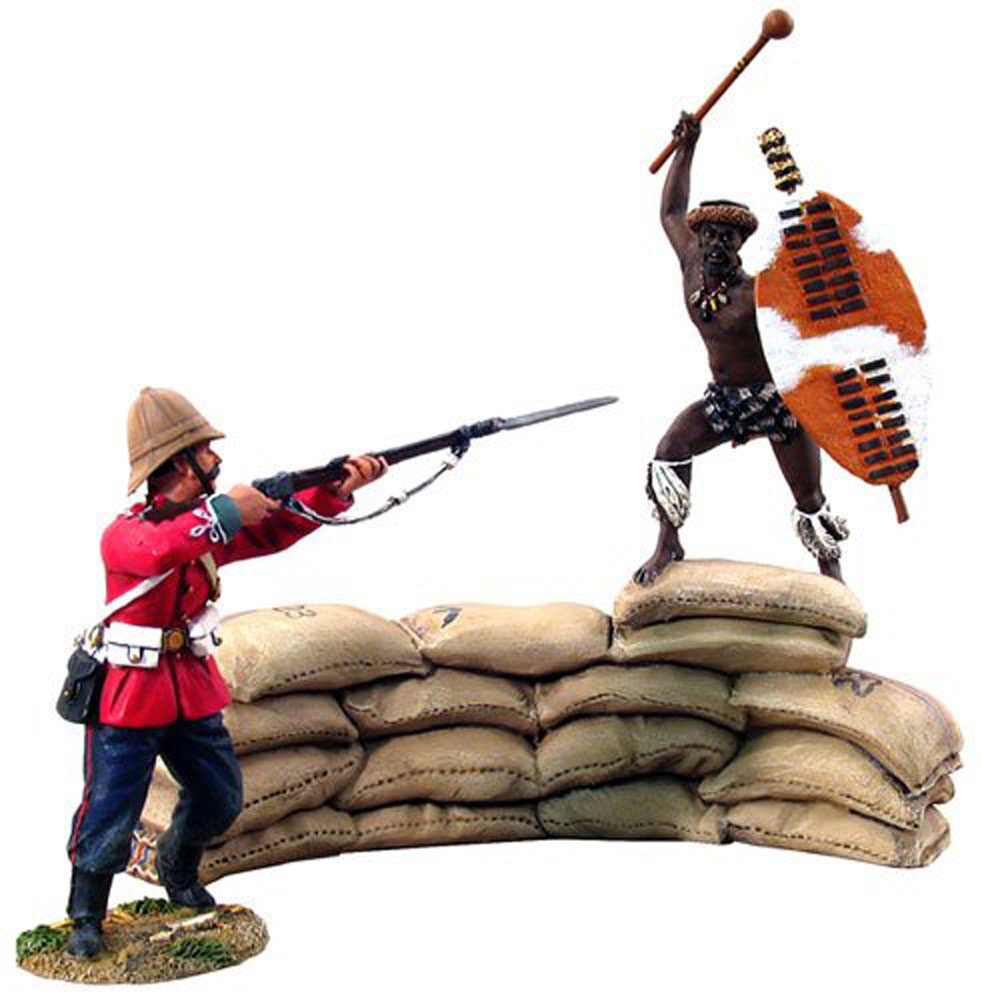British 24th firing at attacking Zulu uDloko Warrior - Matt Finish