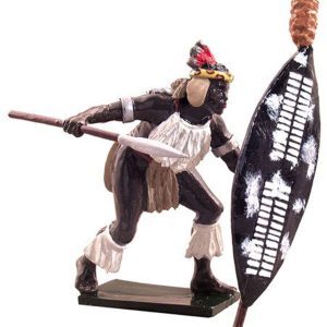 Zulu uMbonambi Regiment Charging With Assegai - Gloss Collection
