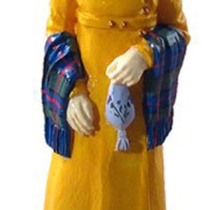 Megan in Winter Pelisse with Tartan Shawl 1805-1816