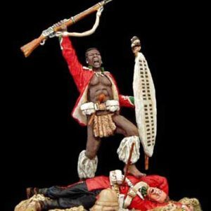 Zulu esultante sul cadavere di soldato inglese