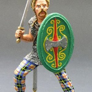 Barbaro con spada e scudo