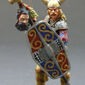 Signore dei barbari con trofei di guerra