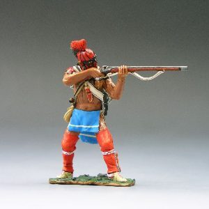 Indiano in piedi che spara