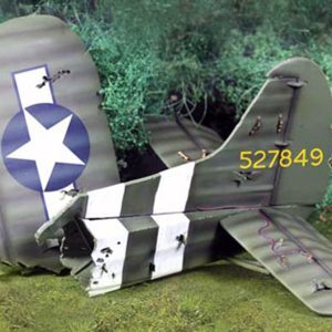 101st Waco Diorama Tail Section Normandy