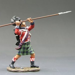 Sergente della Black Watch che attacca con la picca