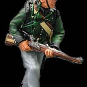 Soldato che marcia col fucile