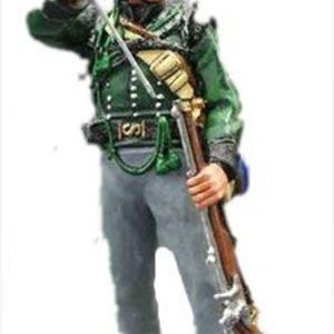 Soldato che ricarica il fucile col calcatoio