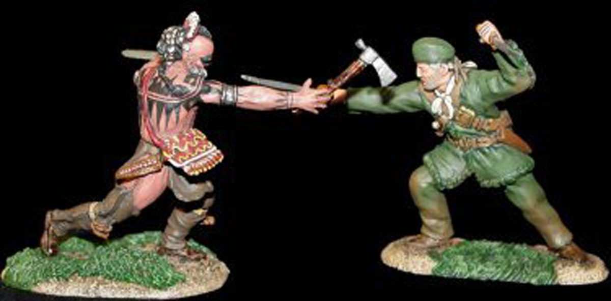 Ranger che attacca un indiano (scenetta)