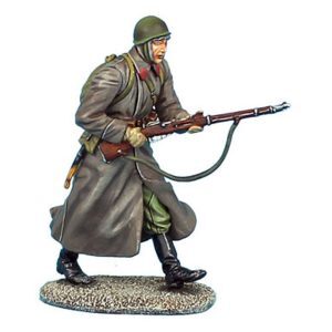Russian Infantry Running in Greatcoat - Stalingrad 1942