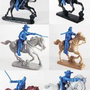 Cavalleria (set di 6figure con cavallo adattabili sia per Confederati che per Unionisti )