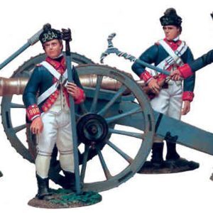 British Artillery Set#1 - 6 Pound Gun and 4 Man Crew