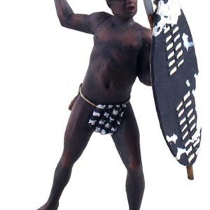 Guerriero Zulu del Reggimento uMcijo che scaglia una lancia #1