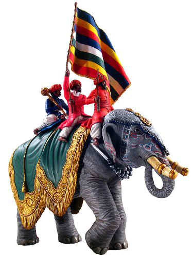 Jaipur Elephant with standard bearer