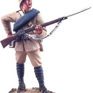 Soldato britannico del Reggimento York and Lancaster in piedi che ricarica #1