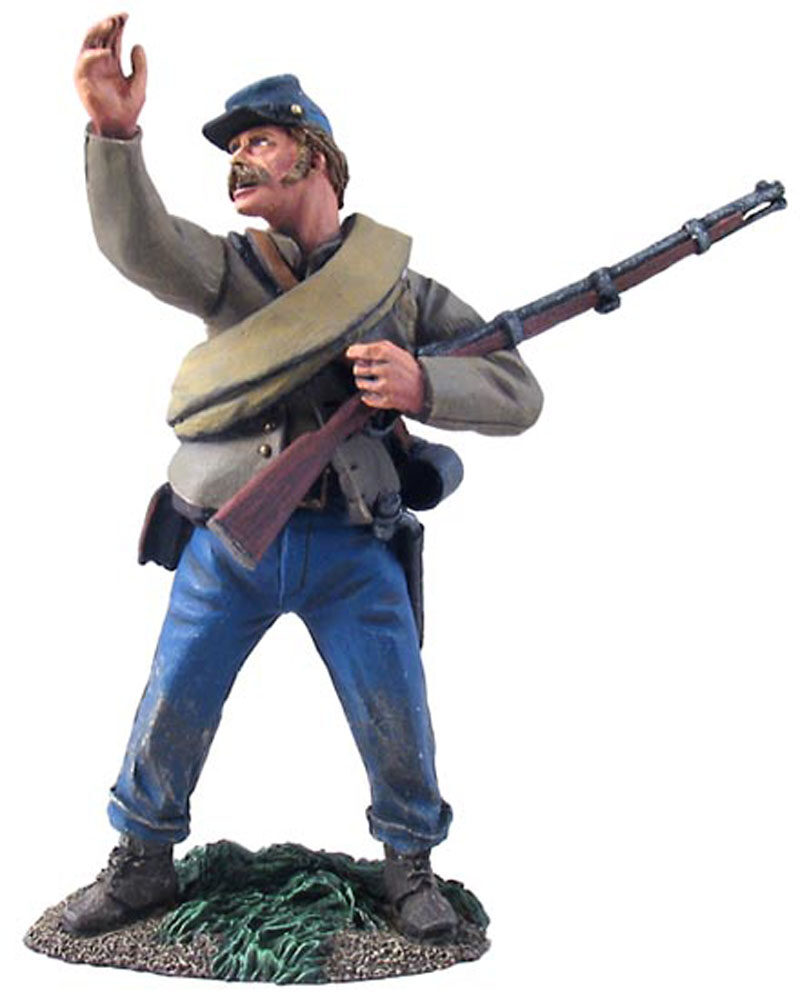 Sottufficiale della Fanteria confederata che ordina l'assalto #1