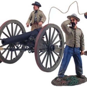 Set di artiglieria Sudista #3: Cannone Parrott da 10lb con 4 artiglieri
