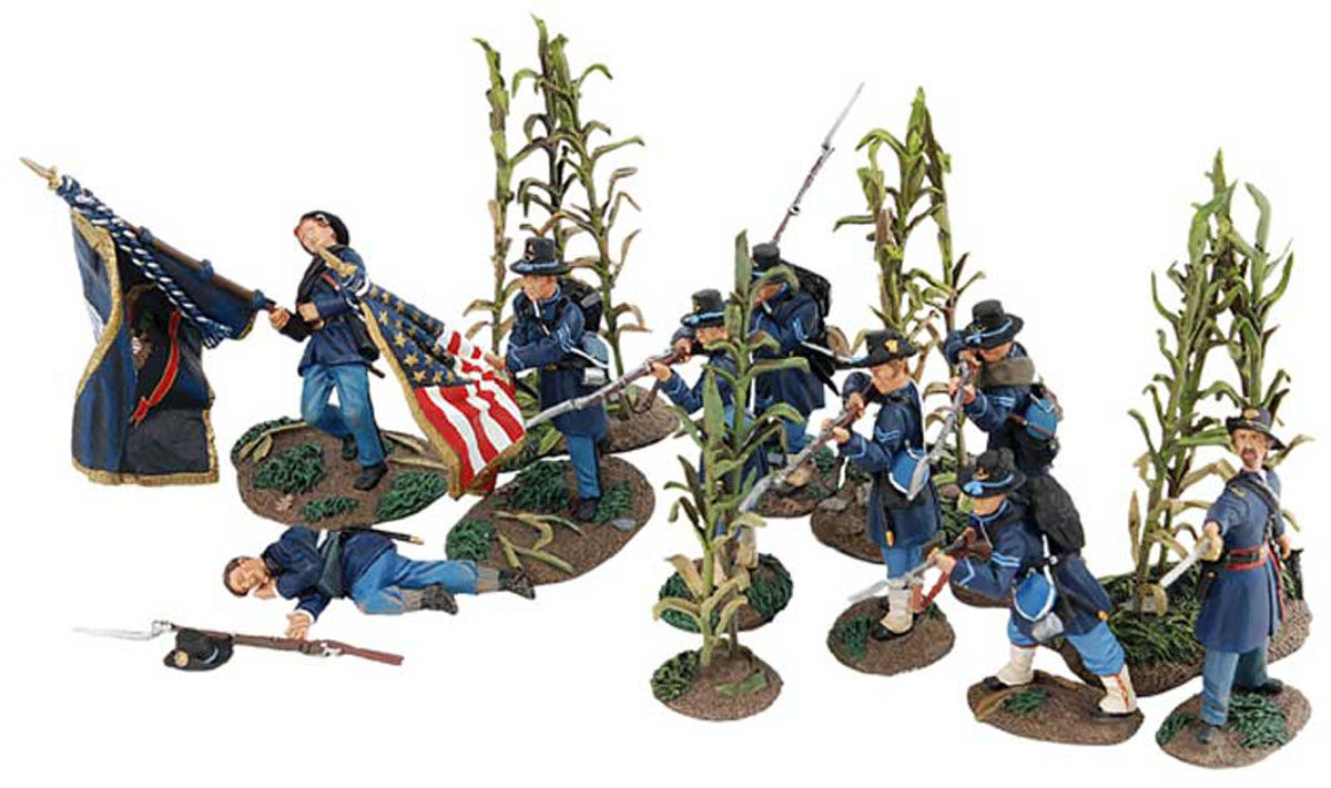 Miller's Cornfield, The 6th Wisconsin Regiment, Iron Brigade, at Antietam -
