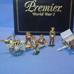 WW1 French 75mm gun & caisson with us marine detachment