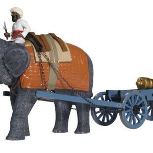 British Naval Brigade Elephant Battery - Gun, Elephant and Limber & Figure - Gloss Finish