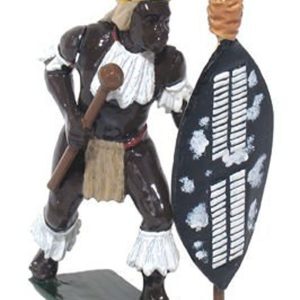 Zulu uMbonambi Regiment Advancing with Knobkerrie - Gloss Collection