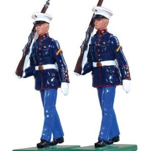 United States Marine Corps Enlisted Men Marching 1955 - Gloss Finish