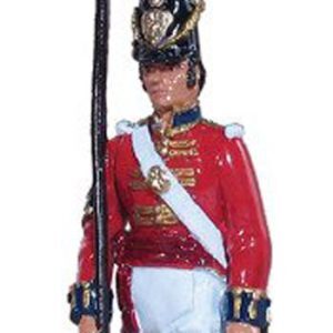 The Coldstream Regiment of Foot Guards NCO's Marching at Advance Arms with Pike Napoleonic Wars 1815 - Gloss Finish