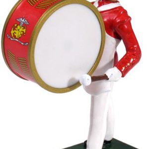 USMC Bass Drummer, Commandant's Own, Red Tunic