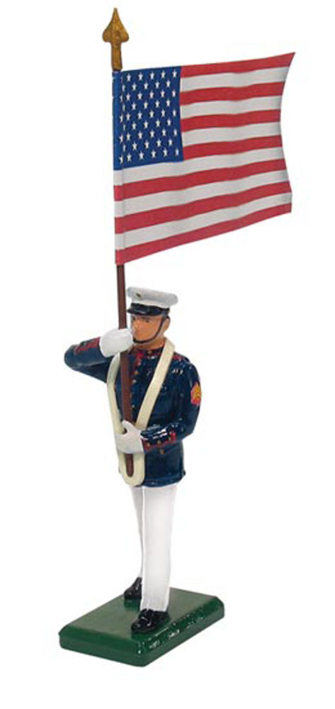 USMC Standard Bearer, U.S. Flag, Summer Dress
