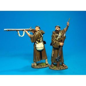 Spanish Guerillas, Two Monks Loading and Firing