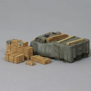 Fuel Barrels With Tarpaulin Cover Set (No decals)