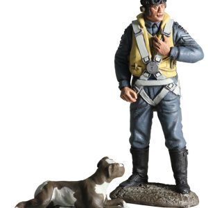 RAF Fighter Pilot 1943 with Faithful Companion