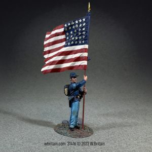 Union NCO Flagbearer, 44th New York Infantry with National Colors