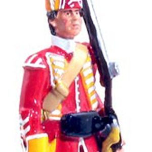 British 35th Regiment Grenadier At Attention, 1754-1763