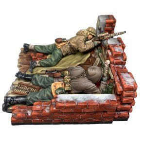 German Sniper Team in Ruins