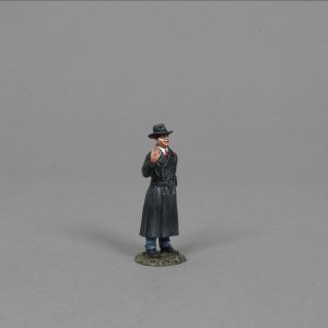 Gestapo officer in a Black coat