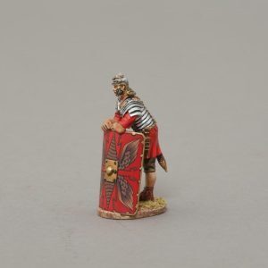 Legionnaire leaning on shield